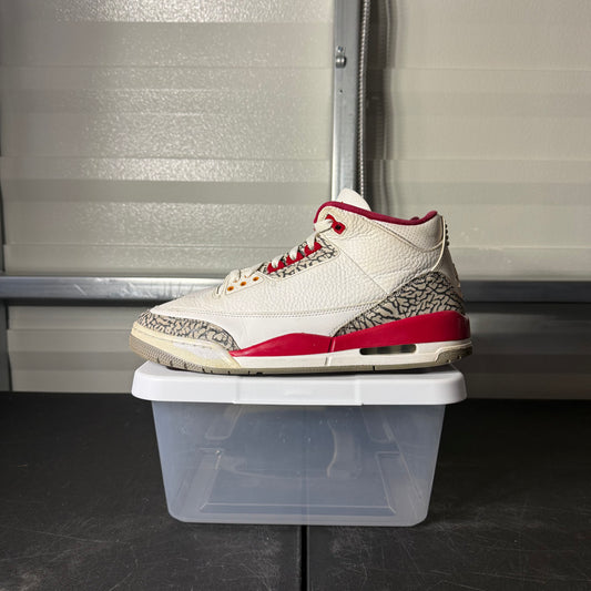 Size 10 - AJ 3 Retro Cardinal Red