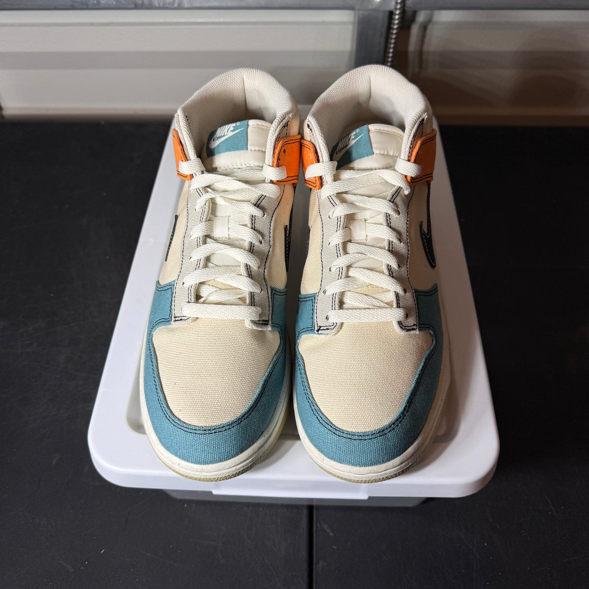Size 12 - Dunk Mid Pale Ivory Multi