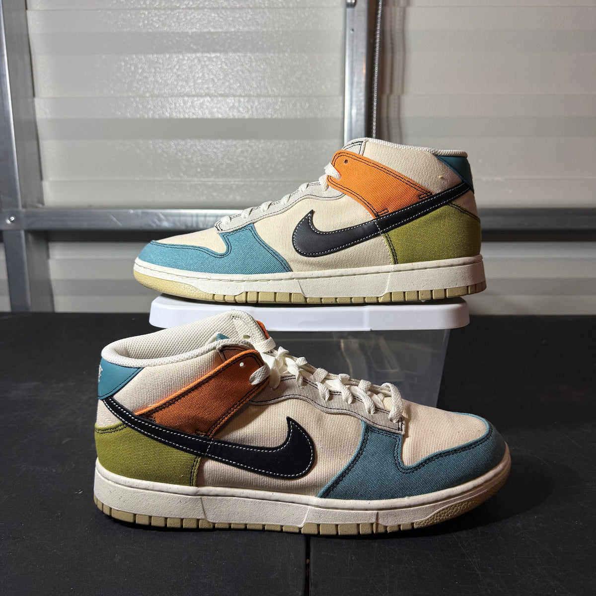 Size 12 - Dunk Mid Pale Ivory Multi