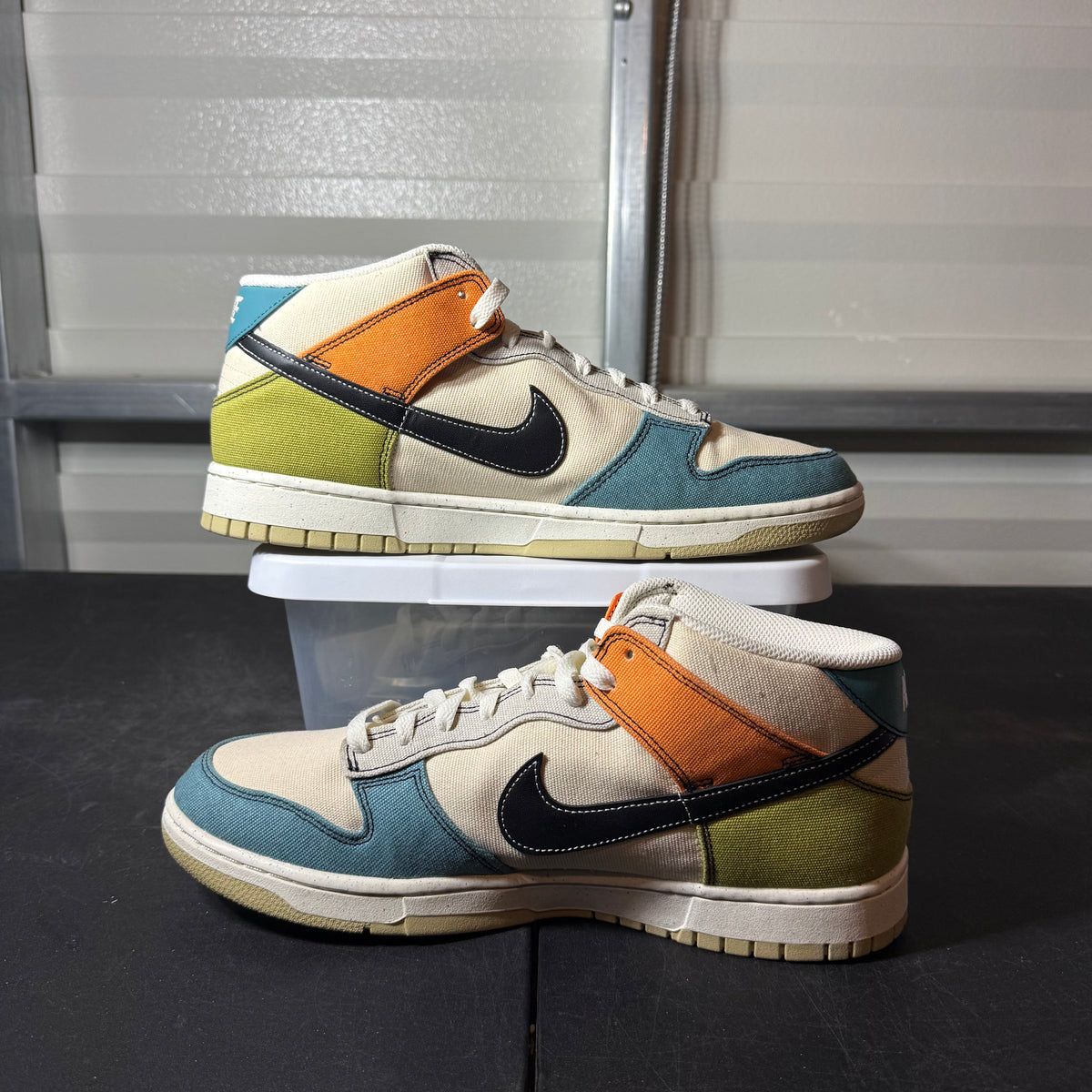 Size 12 - Dunk Mid Pale Ivory Multi
