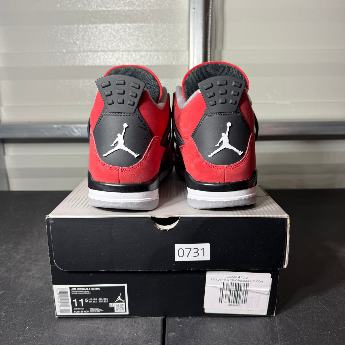 Size 11.5 - AJ 4 Toro Bravo