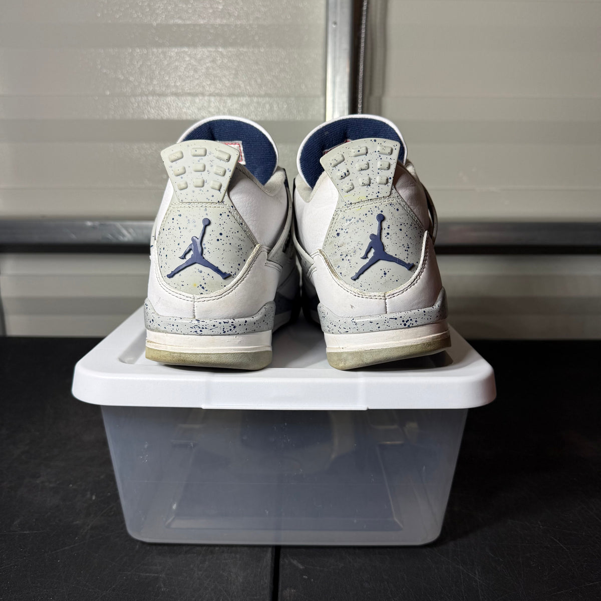 Size 10 -  AJ 4 Midnight Navy