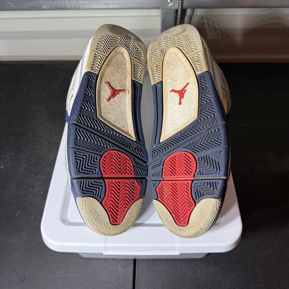 Size 10 -  AJ 4 Midnight Navy