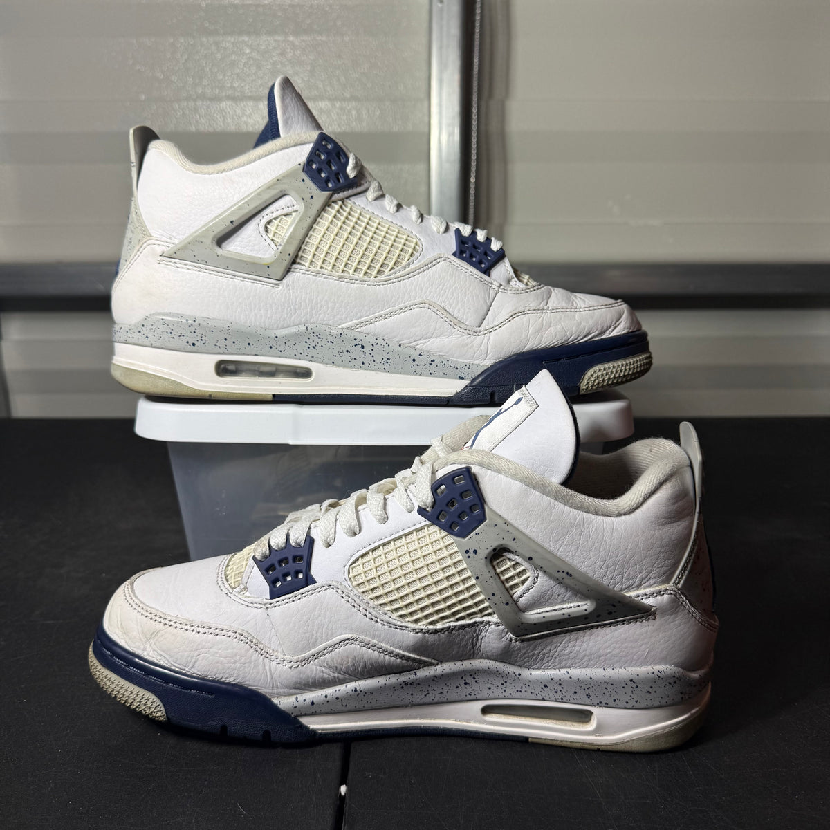 Size 10 -  AJ 4 Midnight Navy