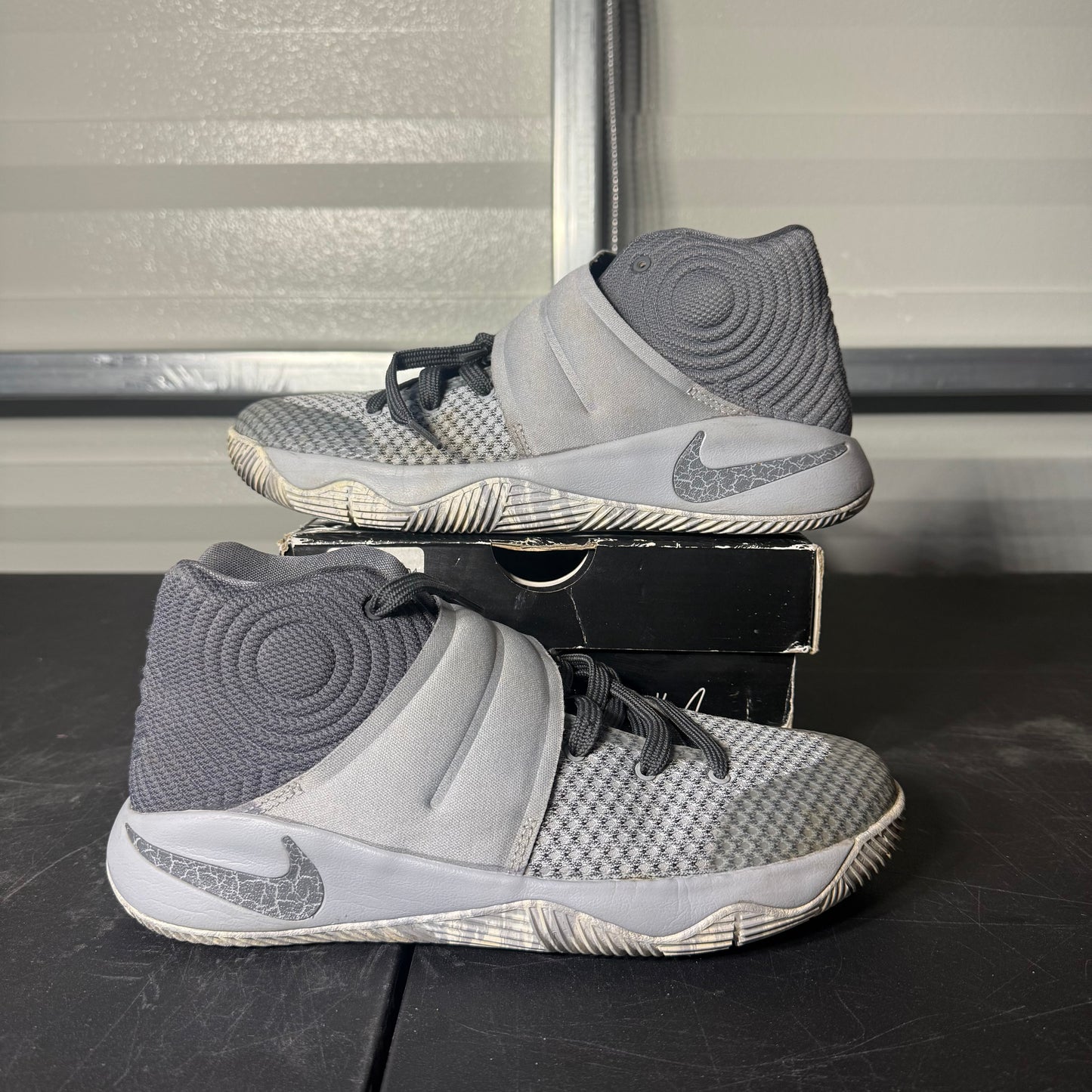 Size 6.5Y - Kyrie 2 Omega Wolf Grey