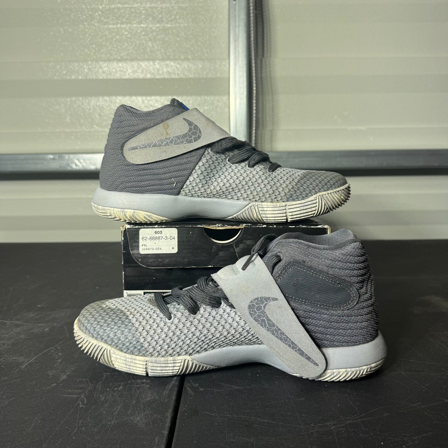 Size 6.5Y - Kyrie 2 Omega Wolf Grey