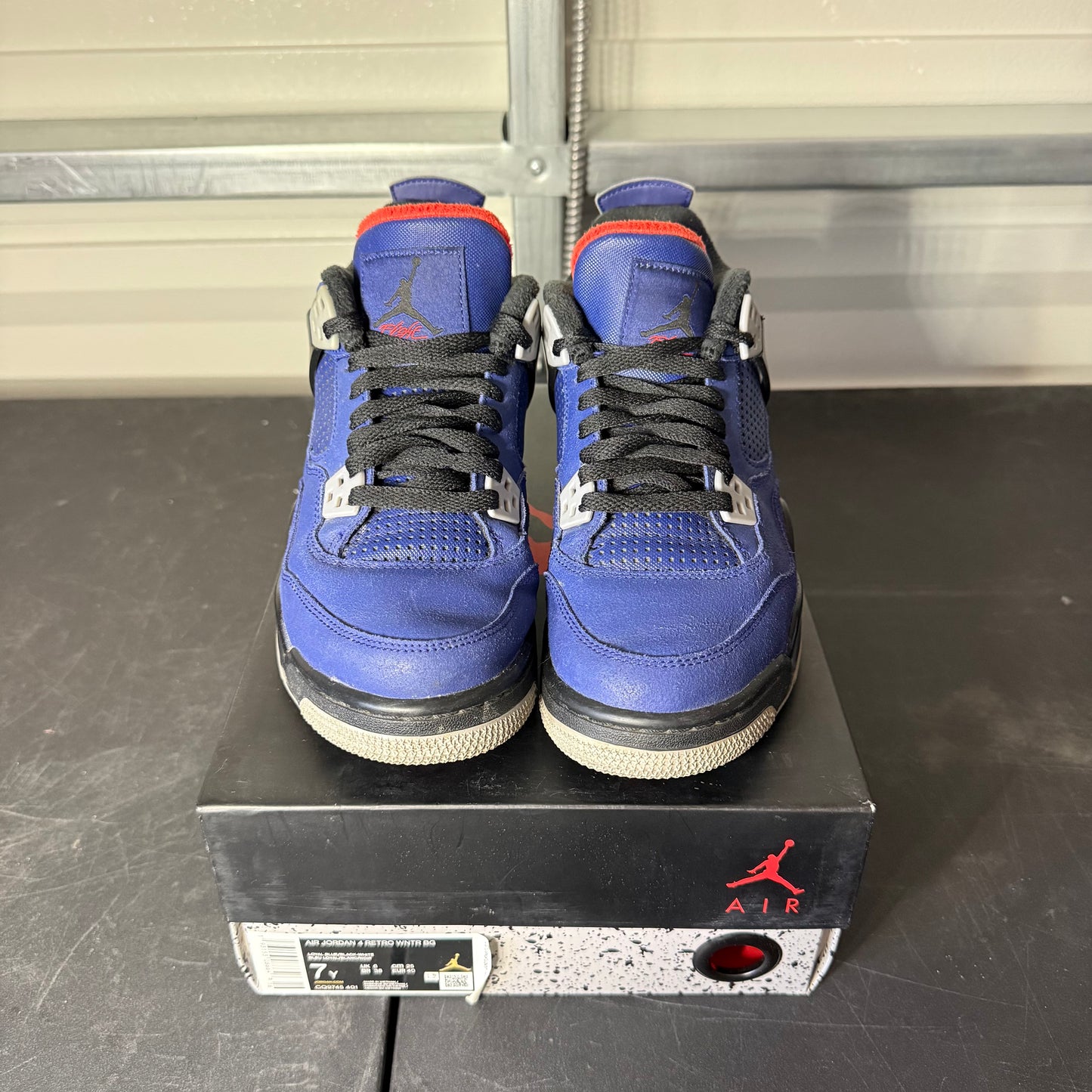Size 7Y - AJ 4 Retro Winterized Loyal Blue