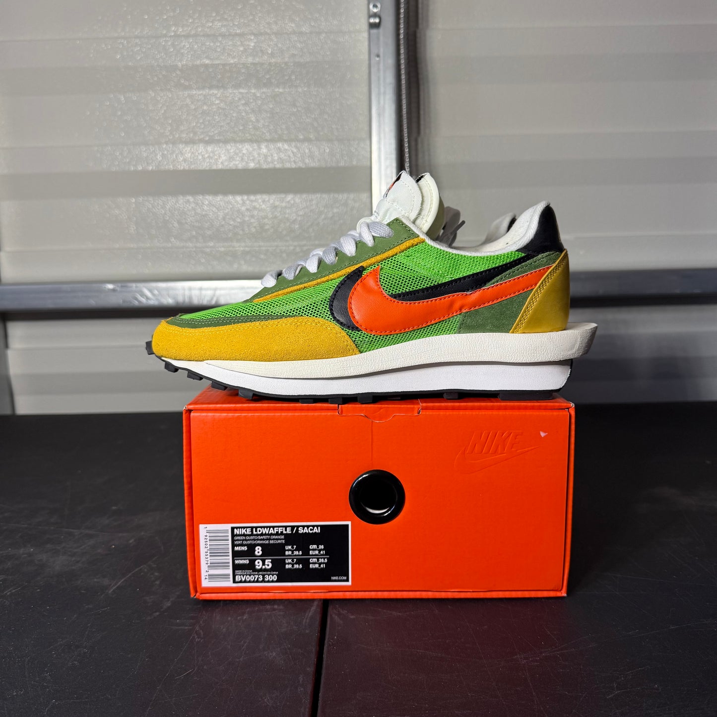 Size 8 - Sacai LDWaffle Pine Green