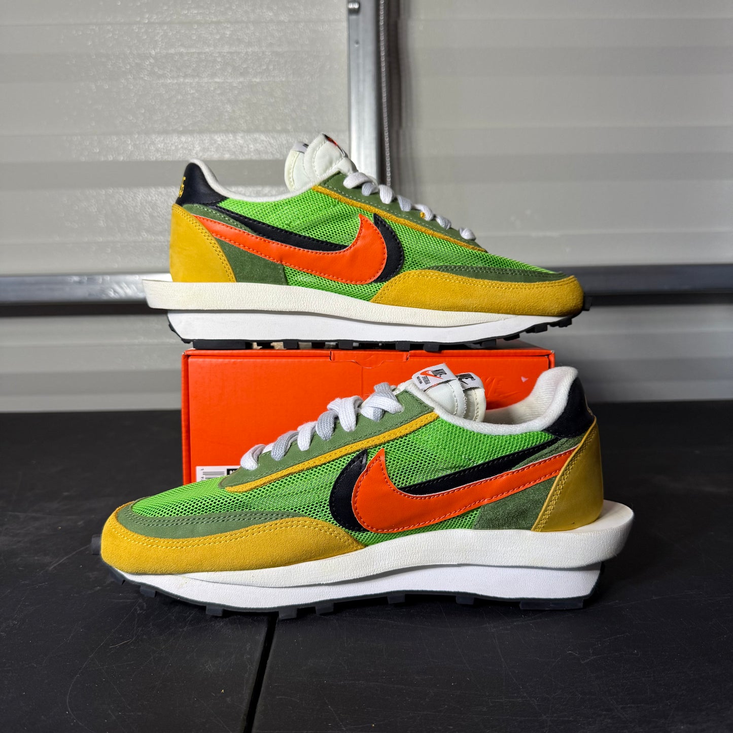 Size 8 - Sacai LDWaffle Pine Green