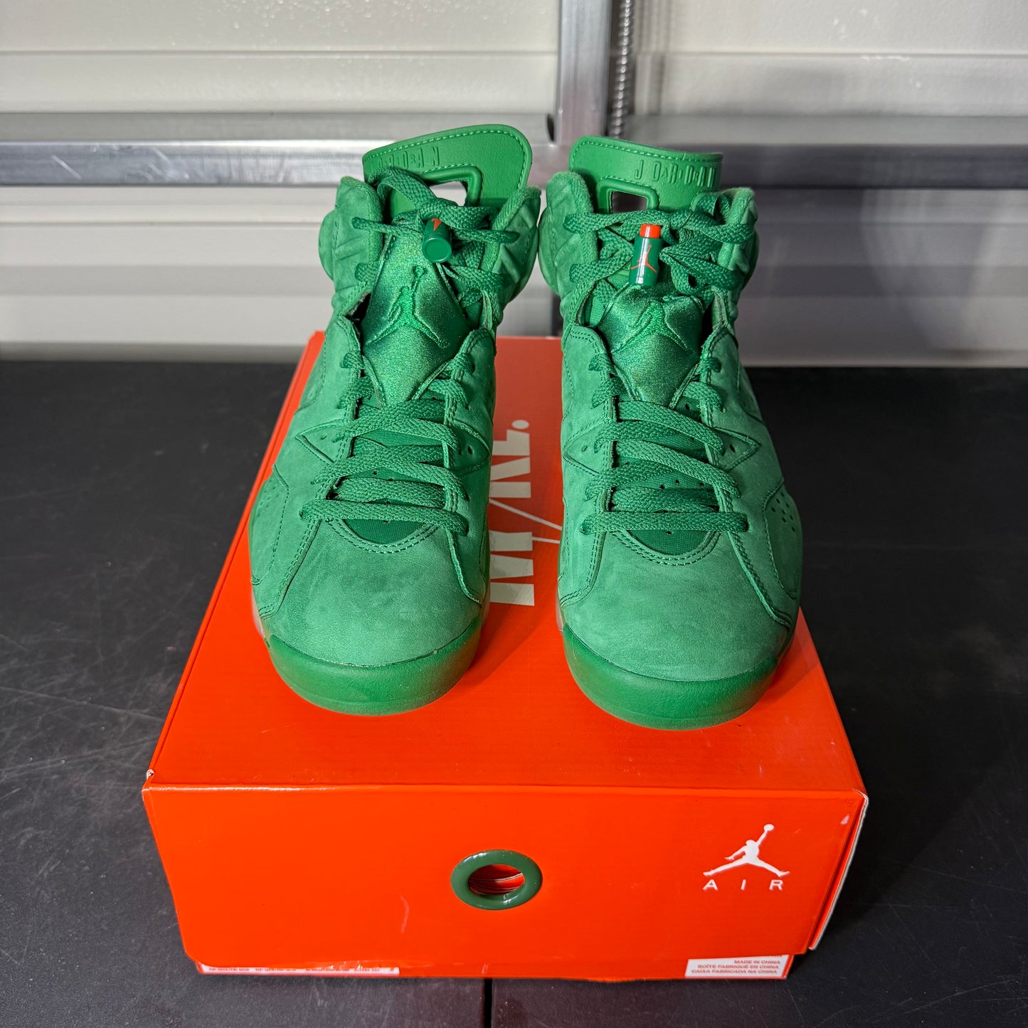 Size 8 - AJ 6 Retro NRG Gatorade Green