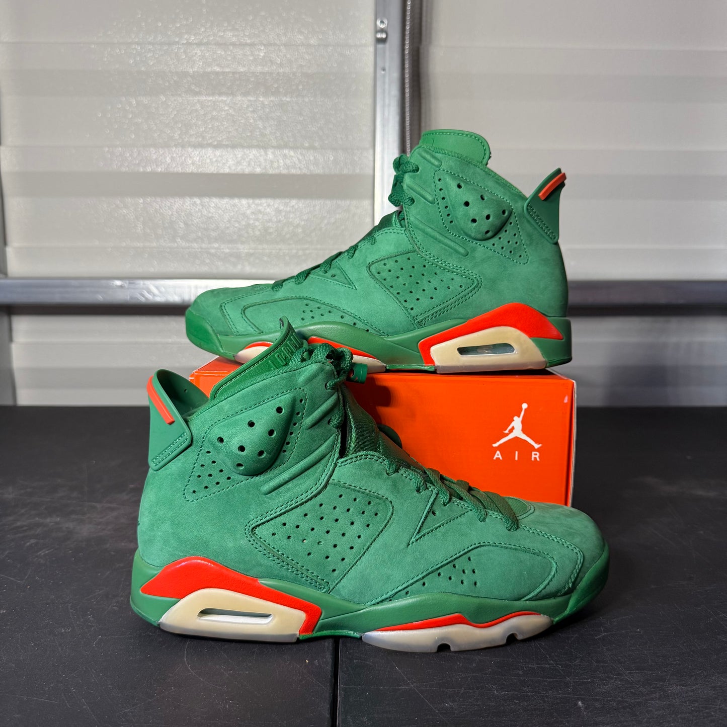Size 8 - AJ 6 Retro NRG Gatorade Green