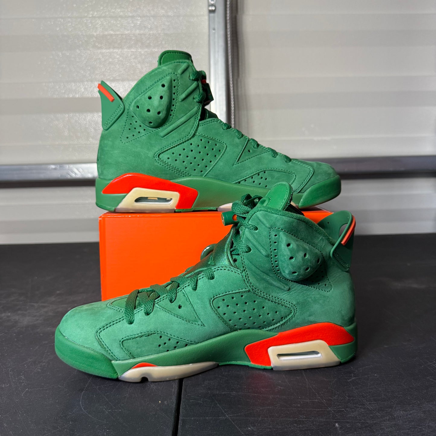 Size 8 - AJ 6 Retro NRG Gatorade Green