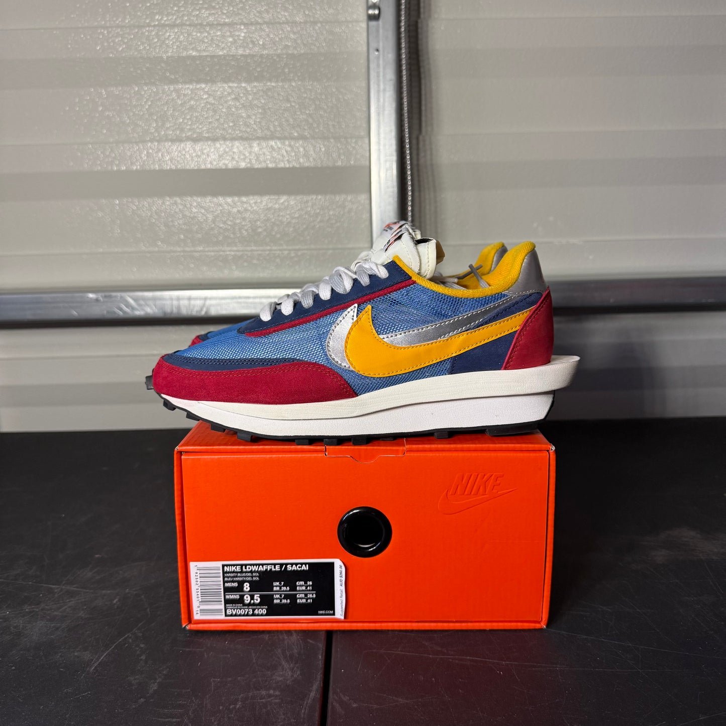 Size 8 - Sacai LDWaffle Varsity Blue