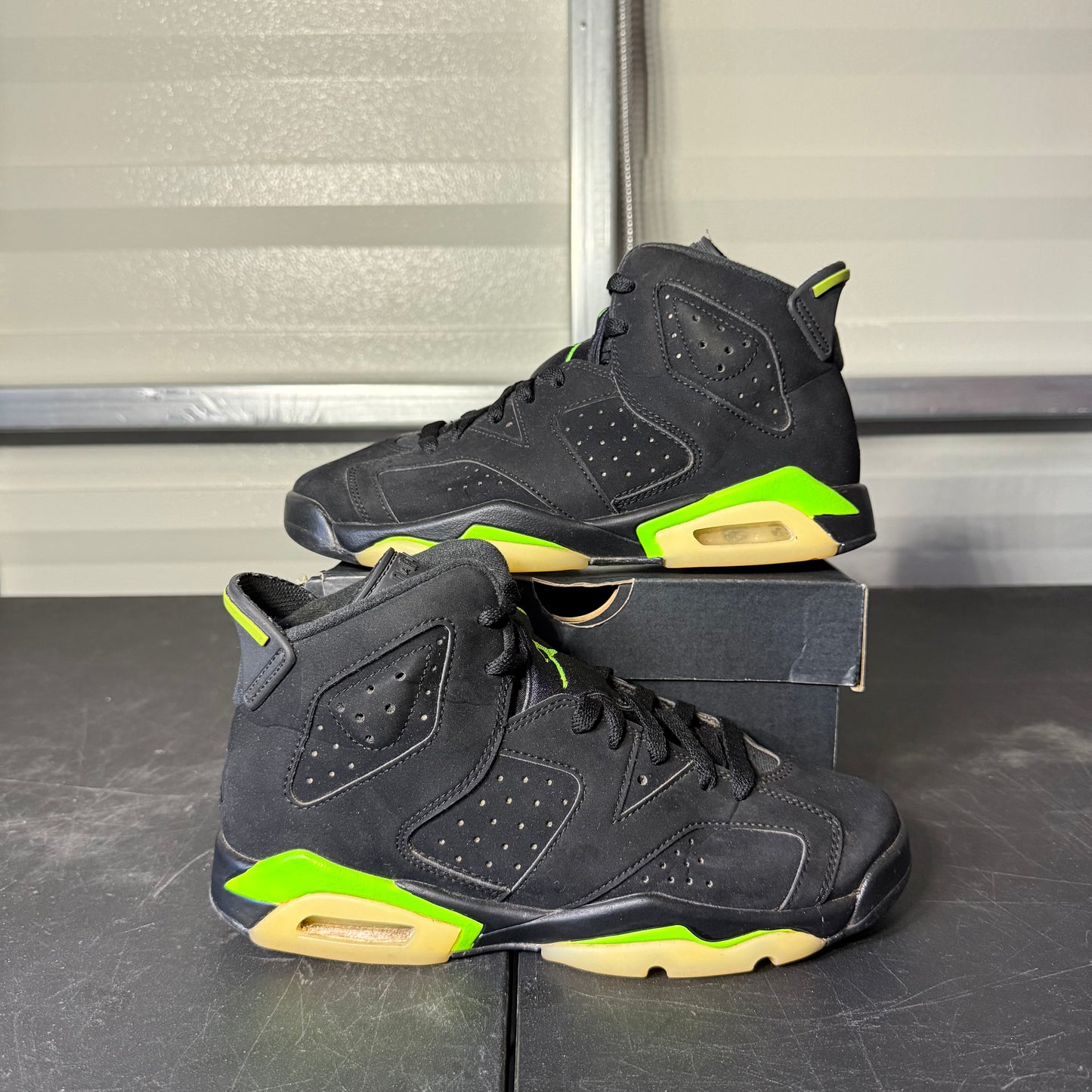 Size 6Y - AJ 6 Retro Electric Green