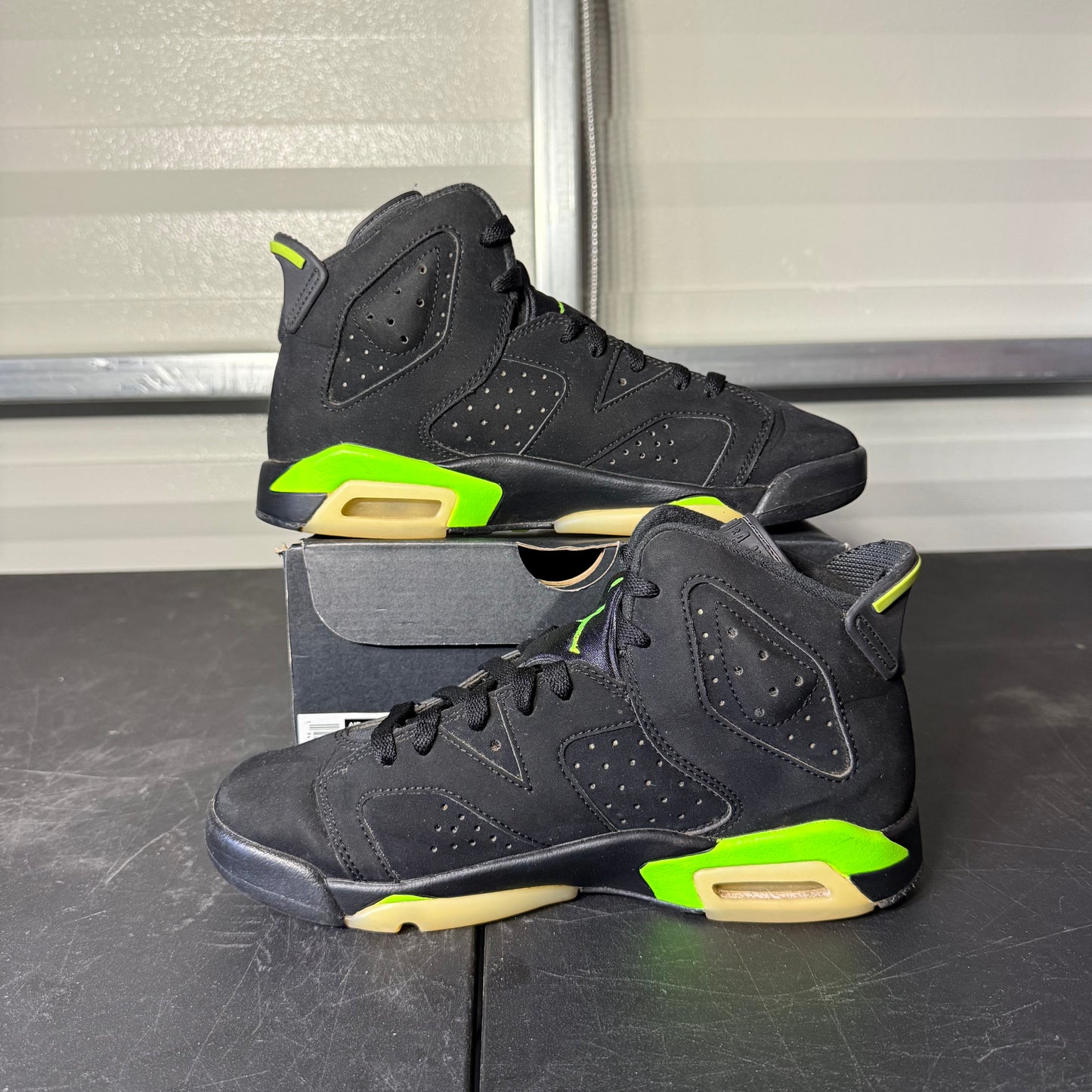 Size 6Y - AJ 6 Retro Electric Green