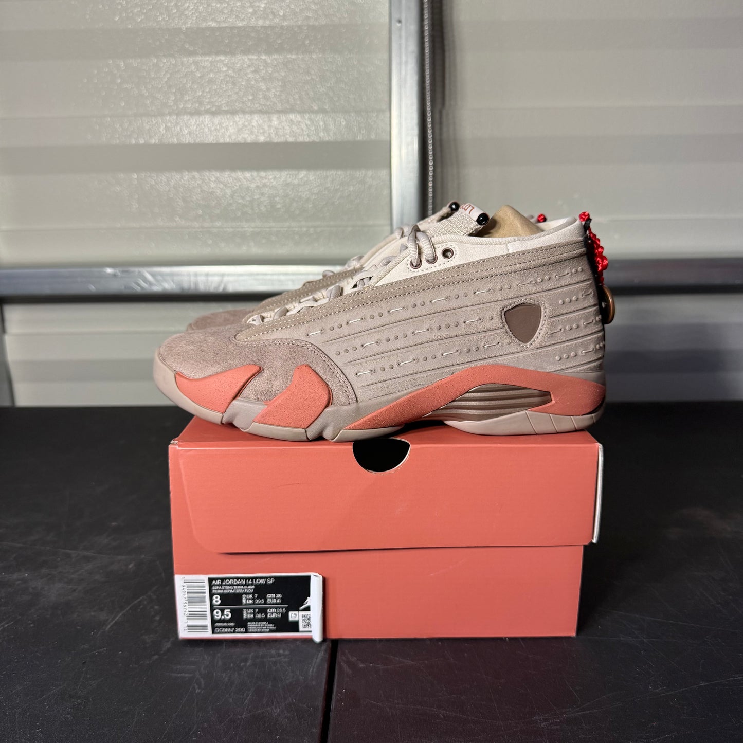 Size 8 - CLOT AJ 14 Retro Low Terracotta