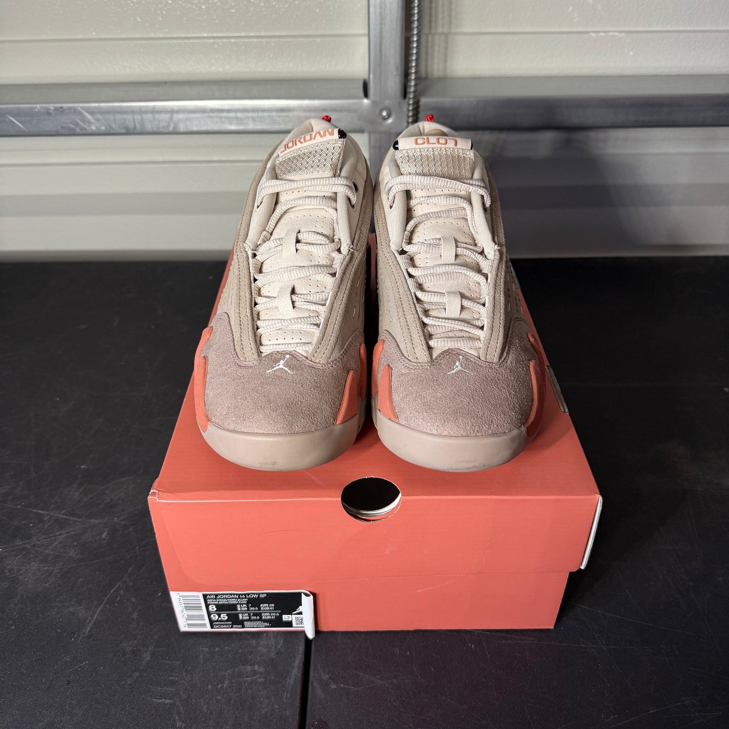 Size 8 - CLOT AJ 14 Retro Low Terracotta