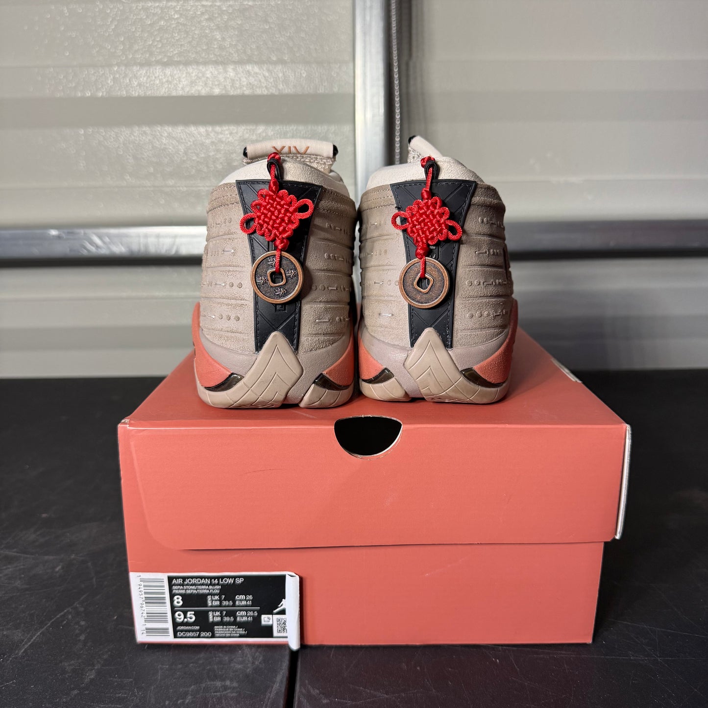 Size 8 - CLOT AJ 14 Retro Low Terracotta