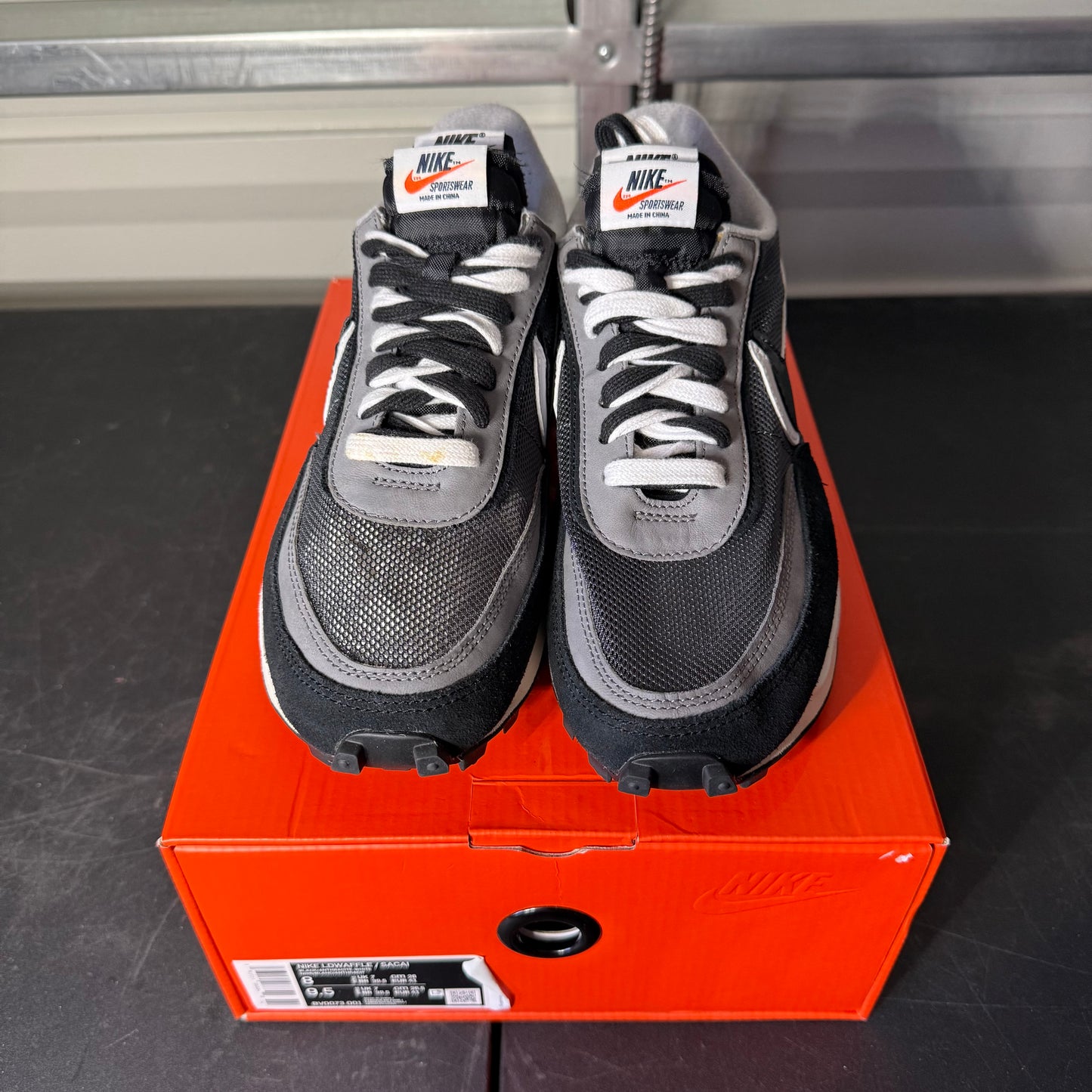 Size 8 - Sacai LDWaffle Dark Grey