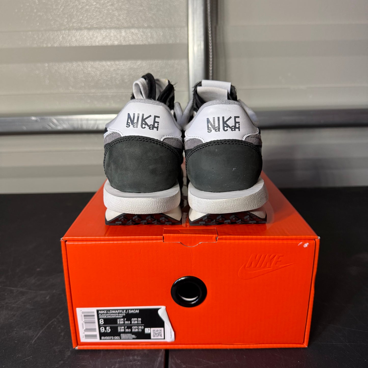 Size 8 - Sacai LDWaffle Dark Grey