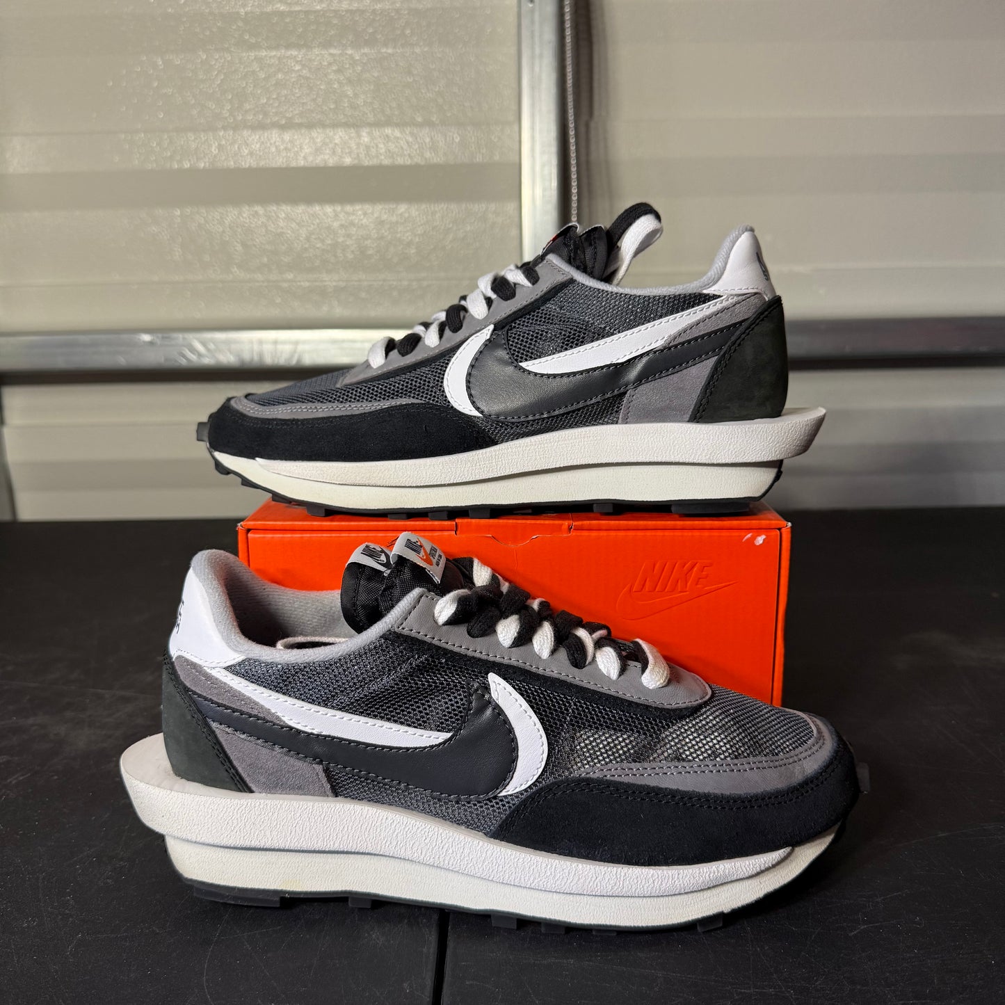 Size 8 - Sacai LDWaffle Dark Grey