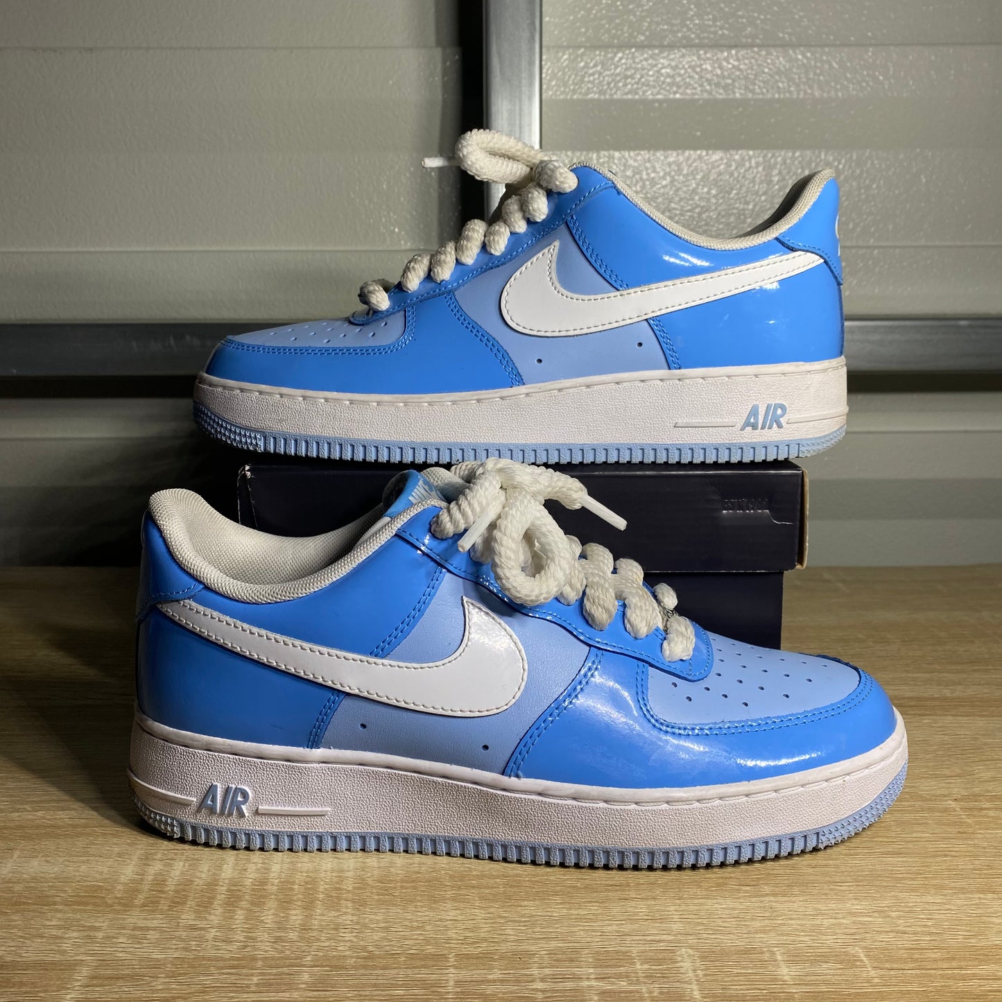 Size 9 - AF 1 '07 LV8 Psychic Blue Patent
