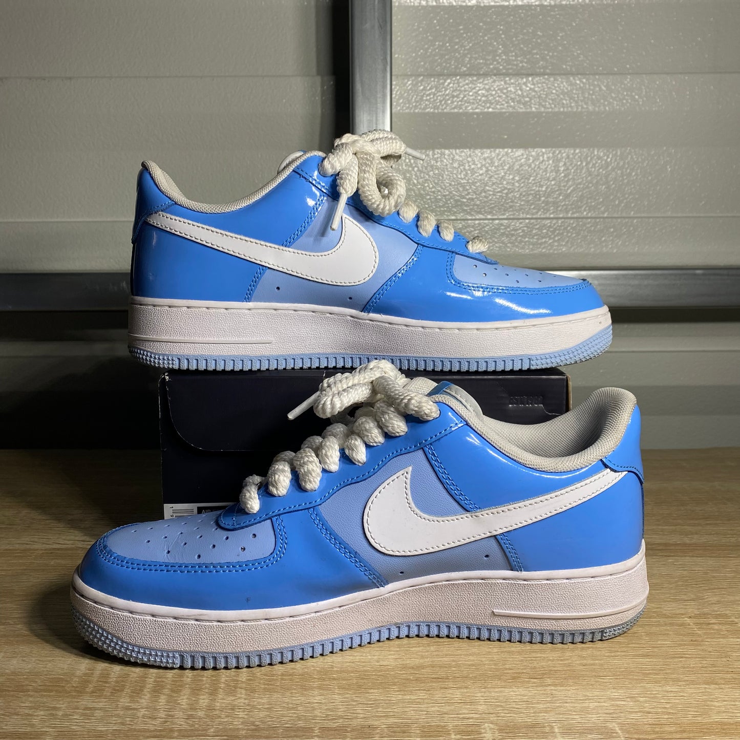 Size 9 - AF 1 '07 LV8 Psychic Blue Patent