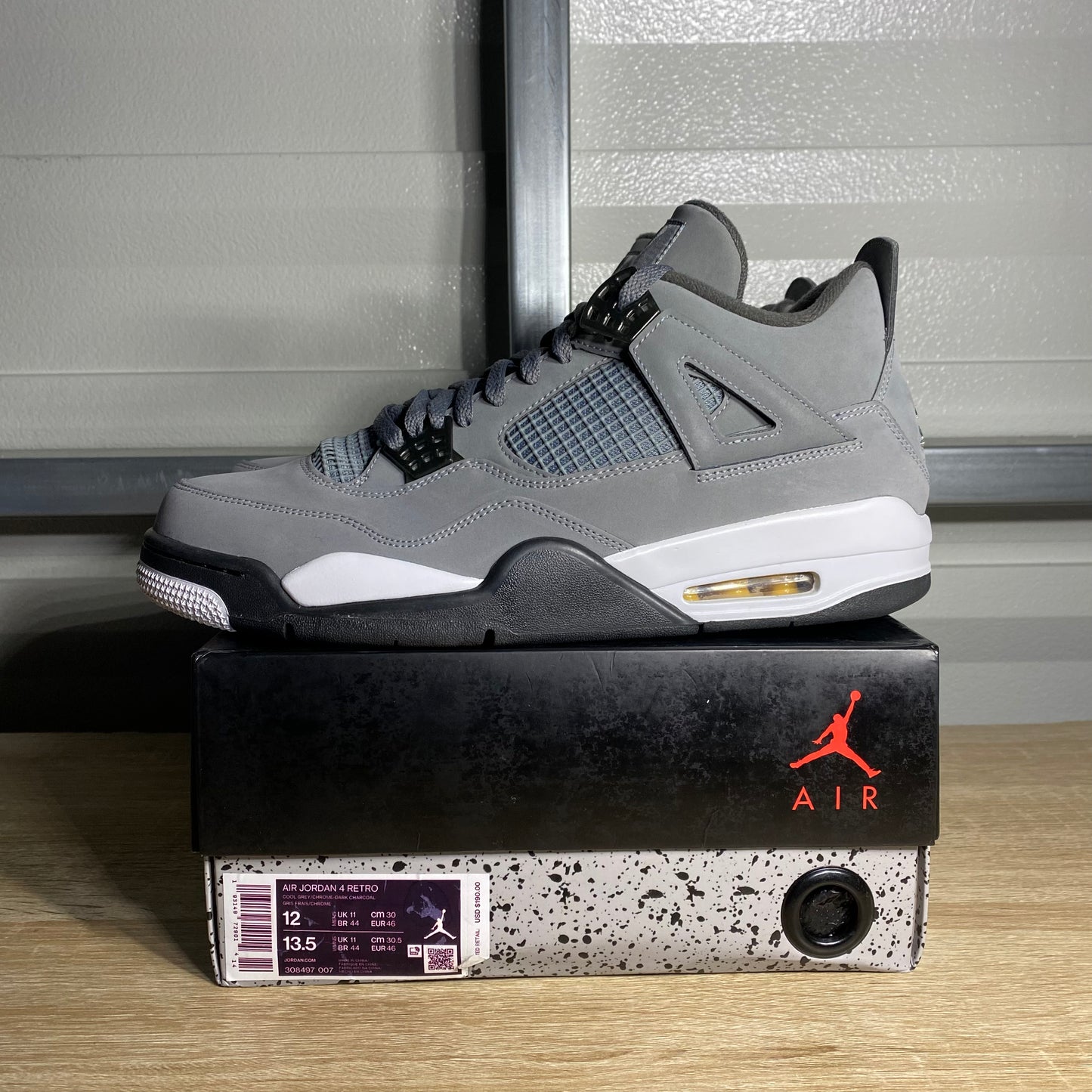 Size 12 - AJ 4 Retro Cool Grey