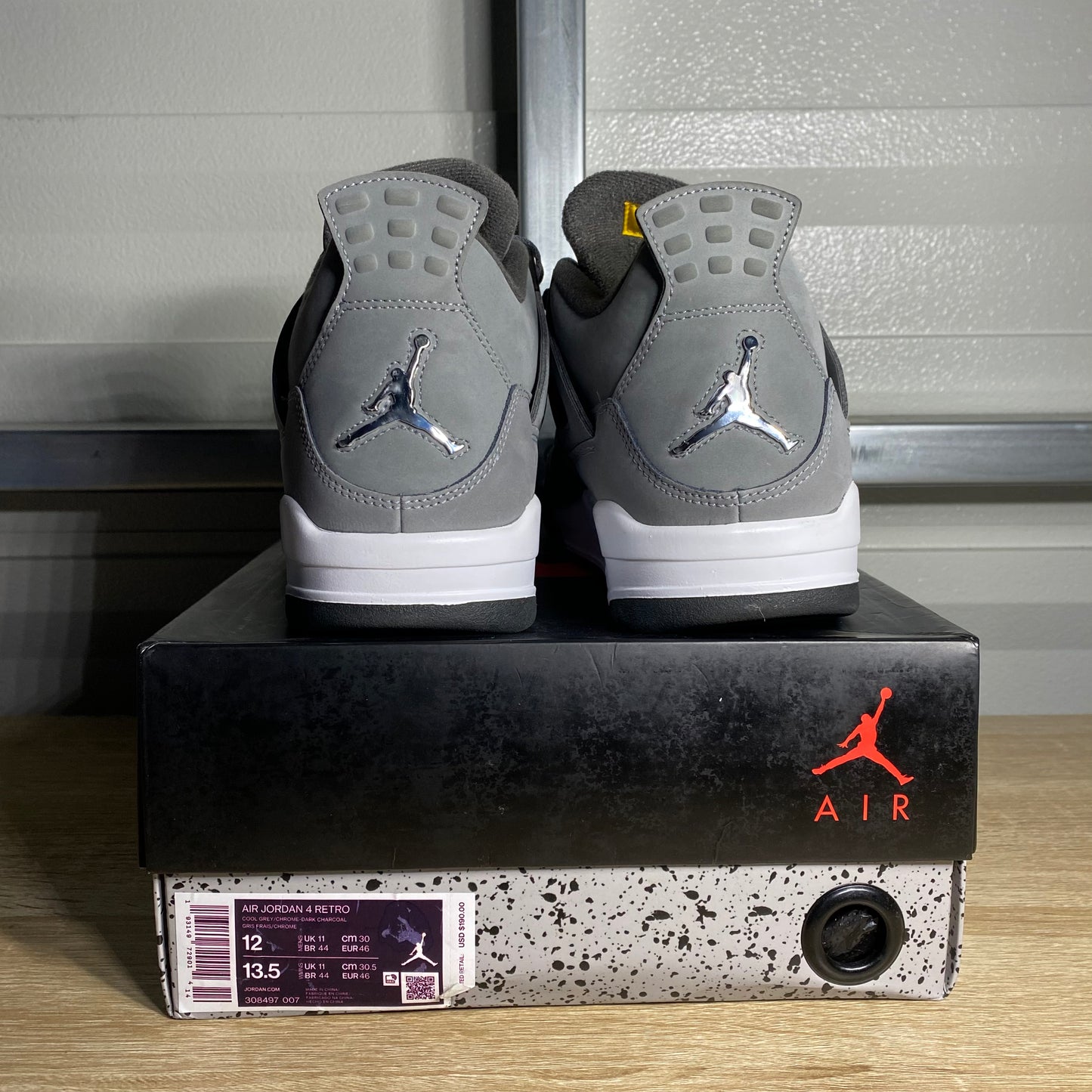 Size 12 - AJ 4 Retro Cool Grey