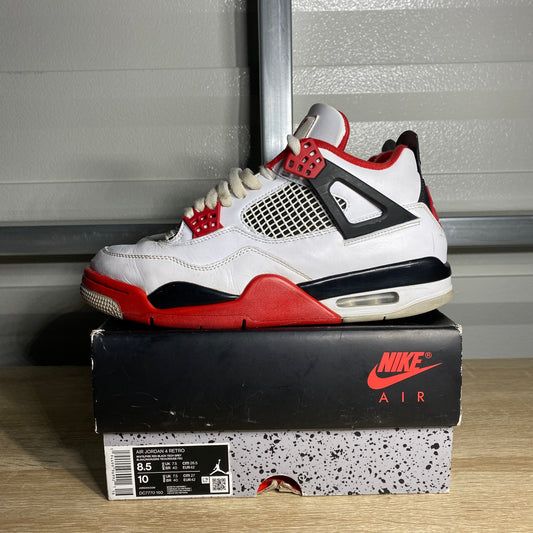 Size 8.5 - AJ 4 Retro Fire Red