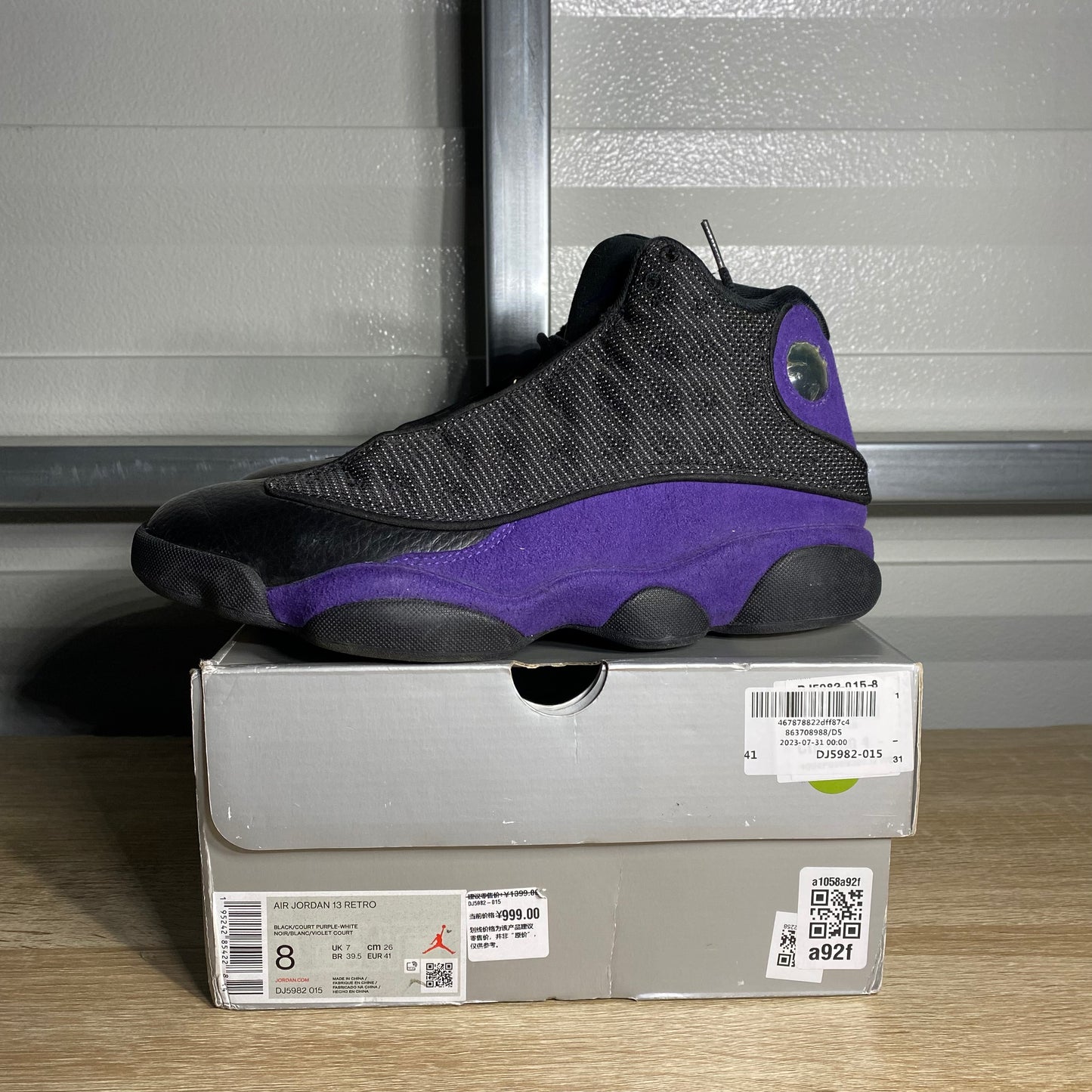 Size 8 - AJ 13 Retro Court Purple