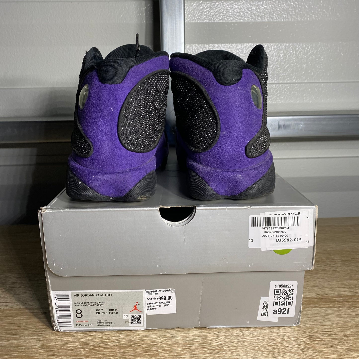 Size 8 - AJ 13 Retro Court Purple