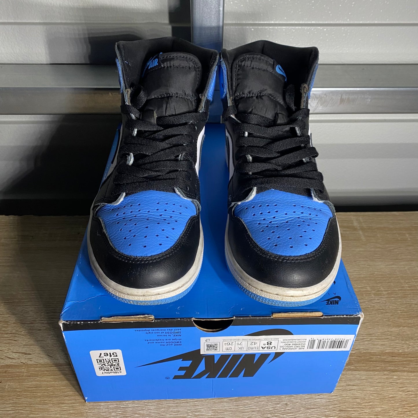 Size 8.5 - AJ 1 Retro High UNC Toe