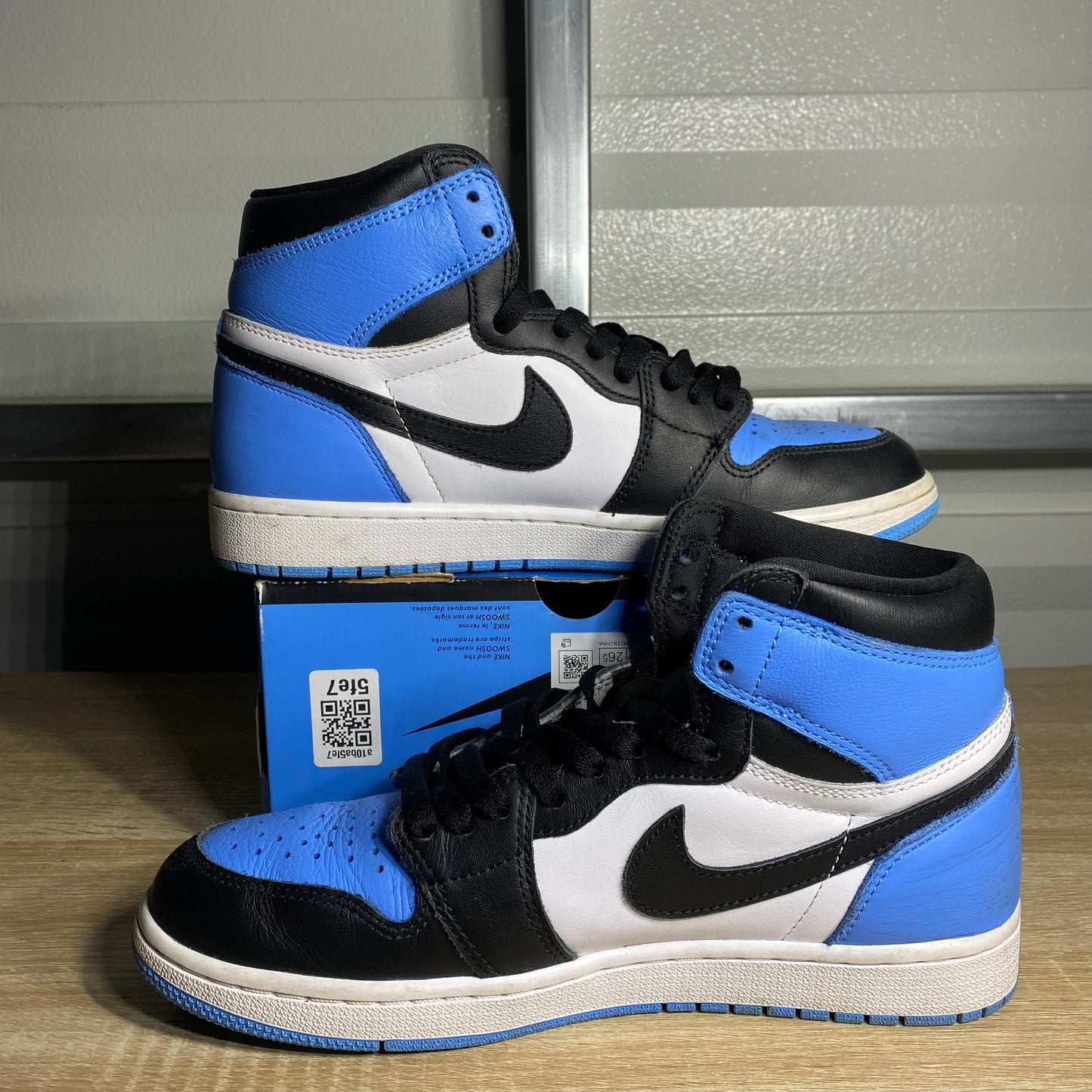 Size 8.5 - AJ 1 Retro High UNC Toe