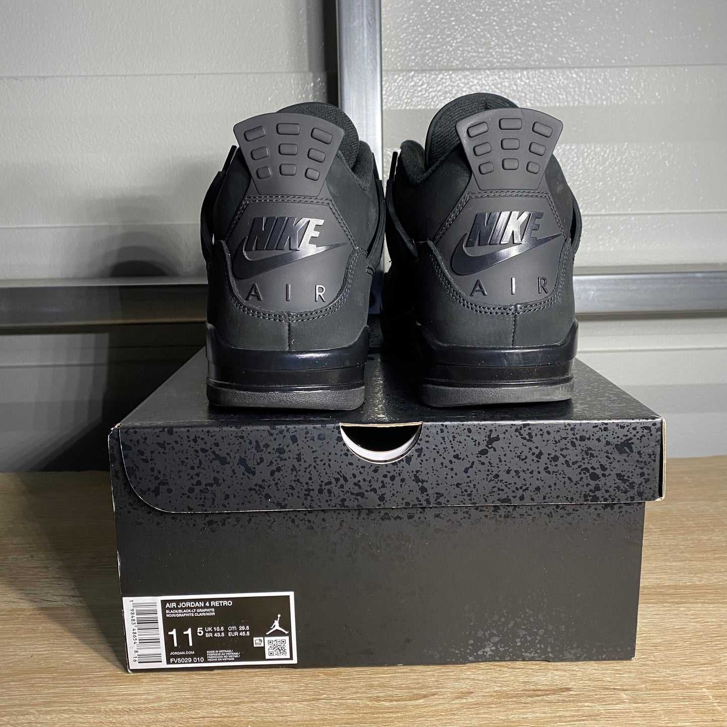 Size 11.5 - AJ 4 Retro Black Cat
