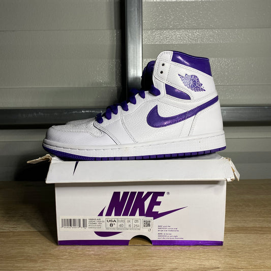Size 8.5W - AJ 1 Retro High Court Purple