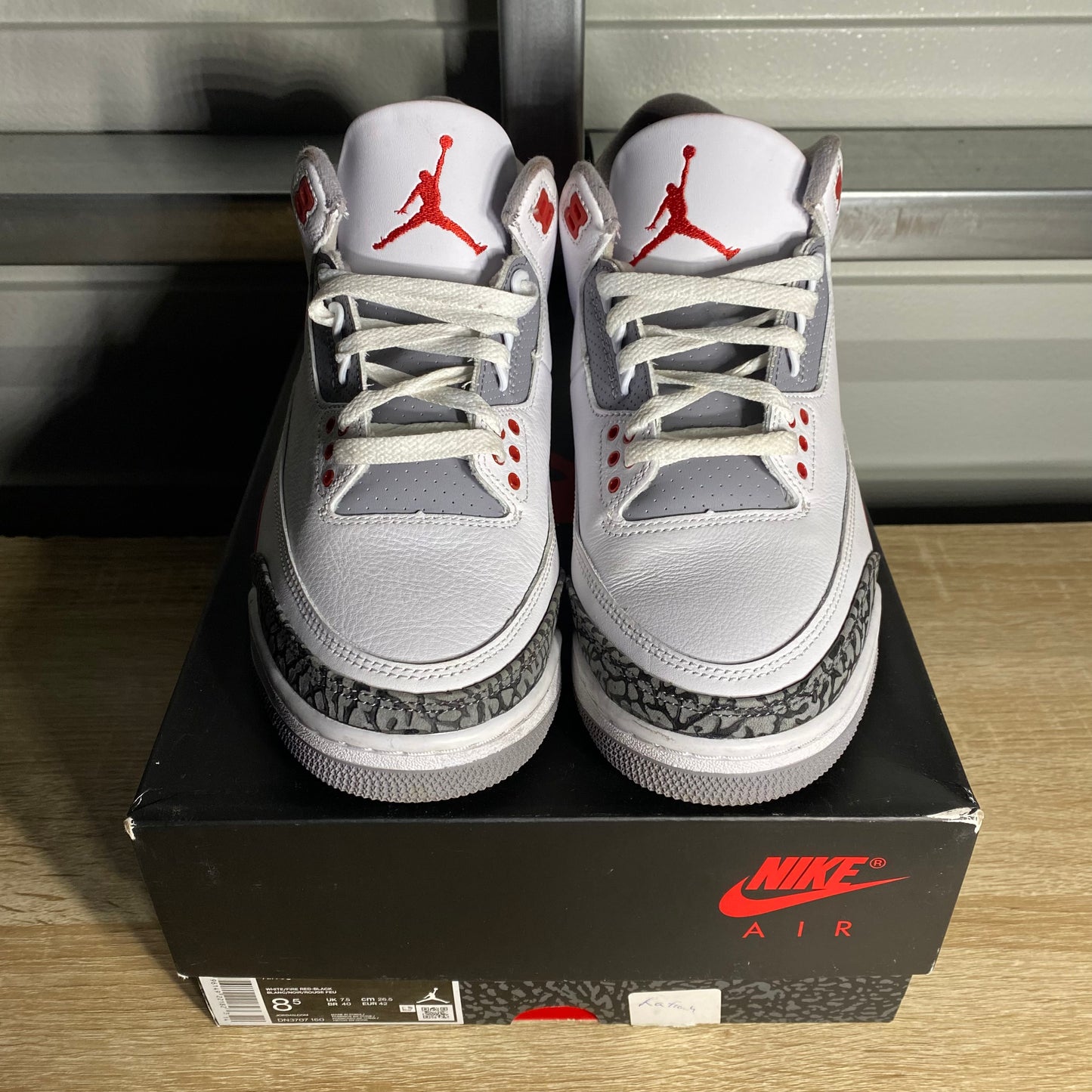 Size 8.5 - AJ 3 Retro Fire Red