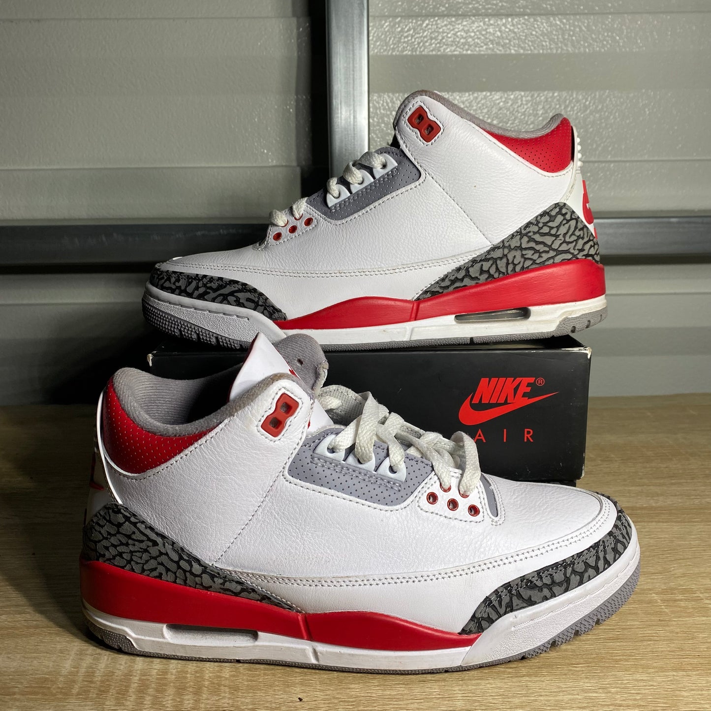 Size 8.5 - AJ 3 Retro Fire Red