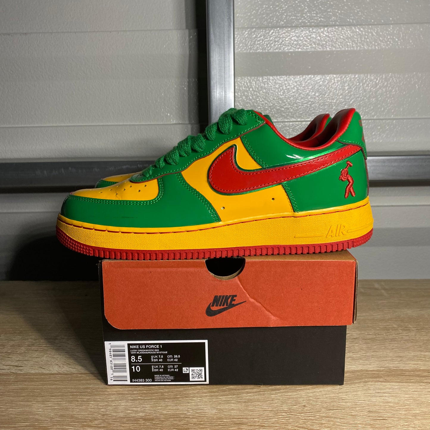 Size 8.5 - AF 1 Low Lil Yachty Concrete Boys Lucky Green