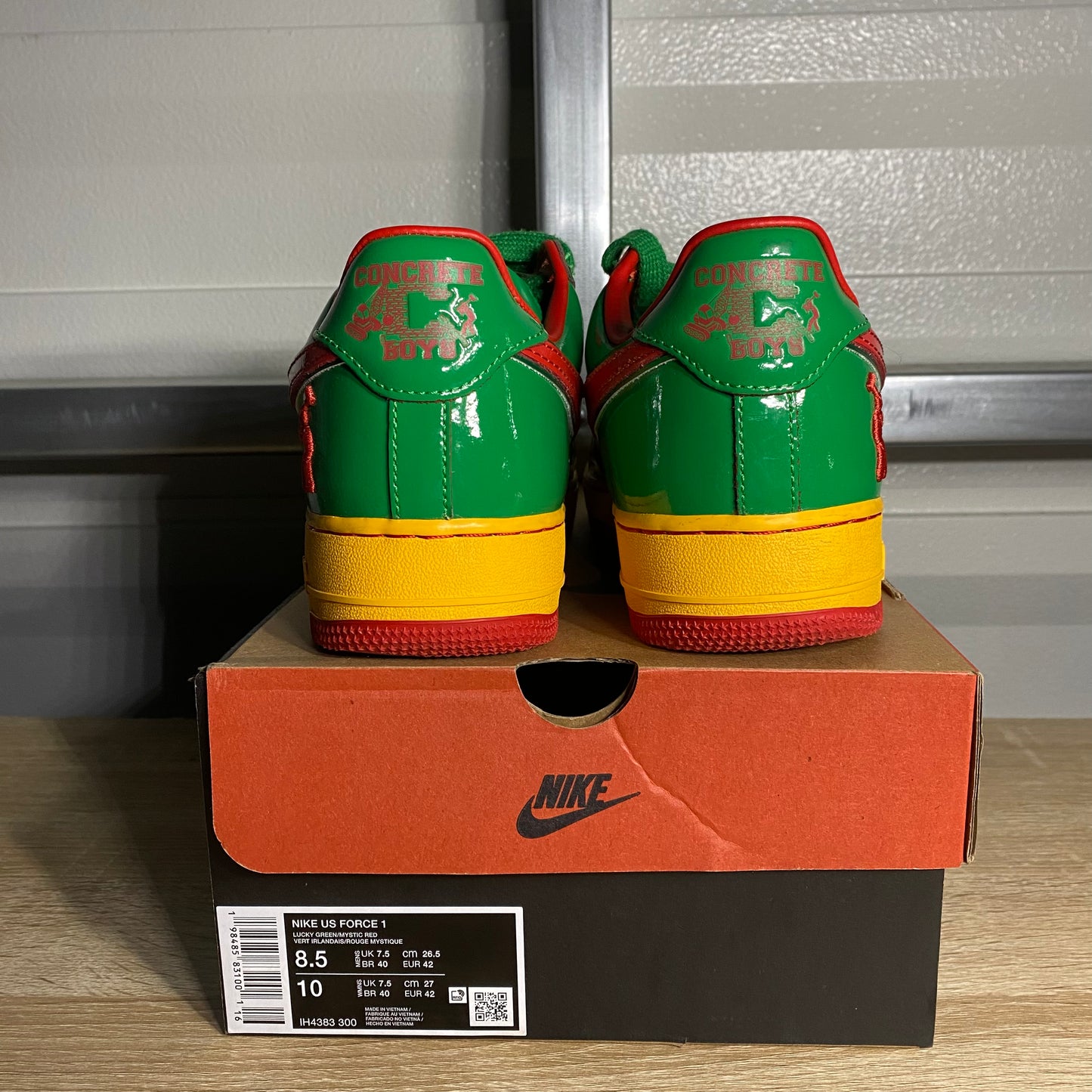 Size 8.5 - AF 1 Low Lil Yachty Concrete Boys Lucky Green