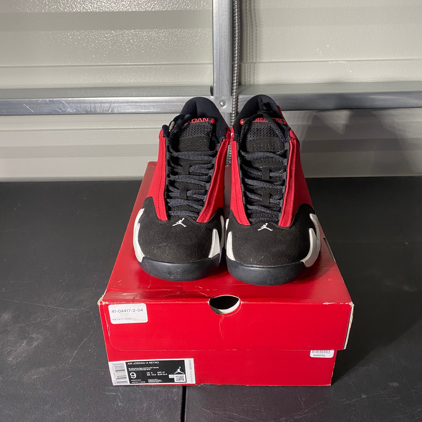 Size 9 - AJ 14 Retro Gym Red
