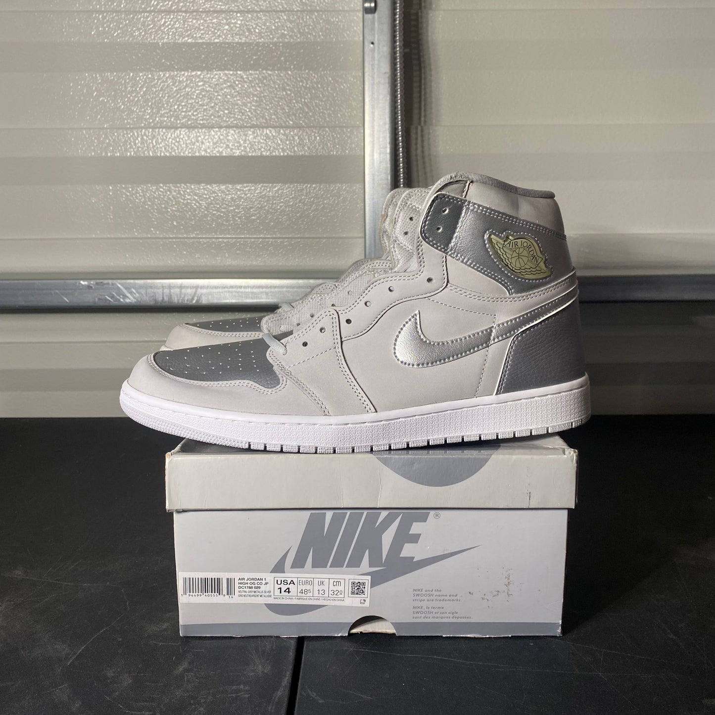 Size 14 - AJ 1 Retro High CO.JP Neutral Grey