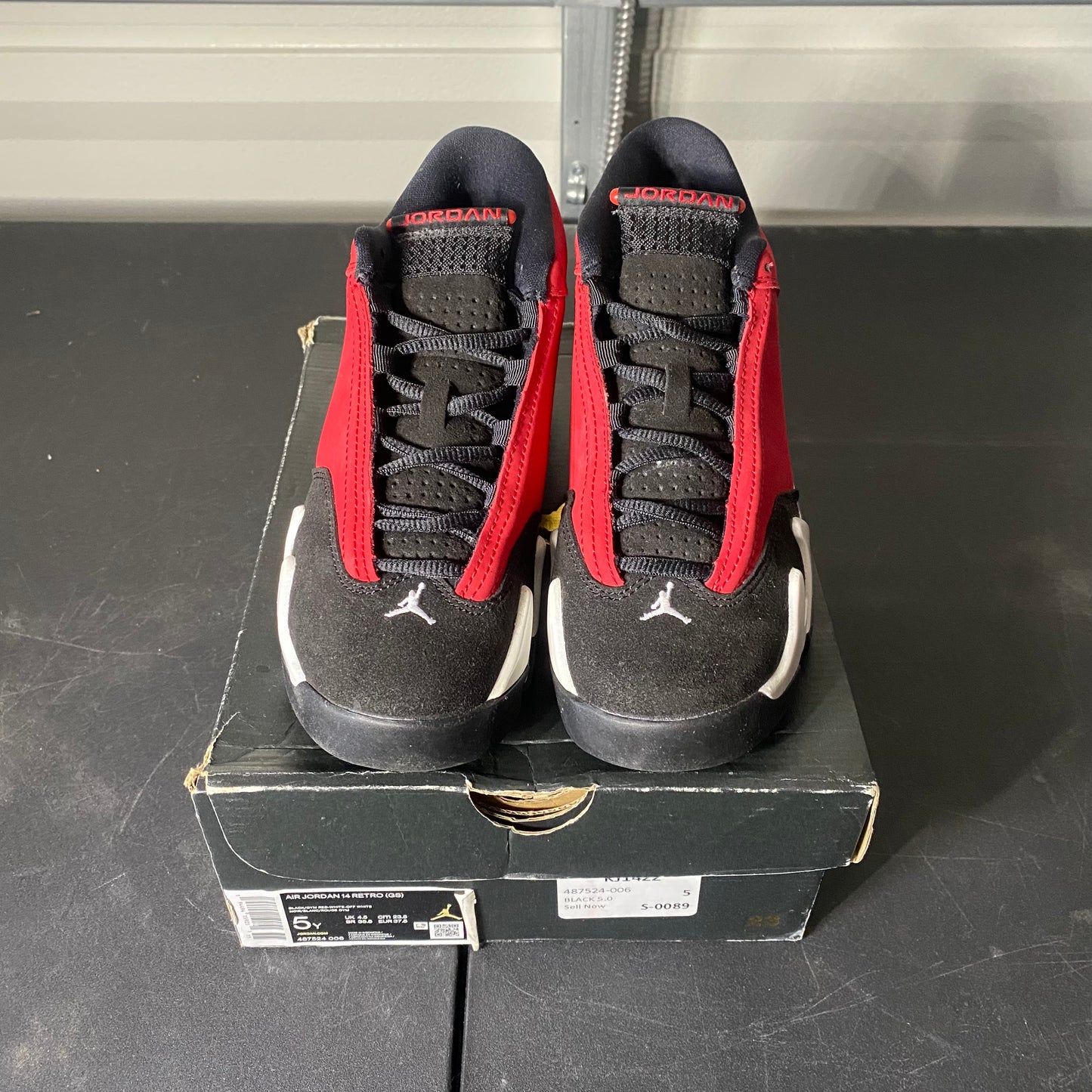 Size 5Y - AJ 14 Retro Gym Red