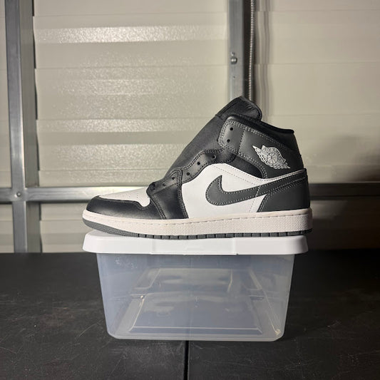 Size 10 - AJ 1 Mid Black Iron Grey White