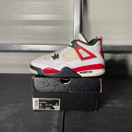 Size 5Y - AJ 4 Retro Red Cement