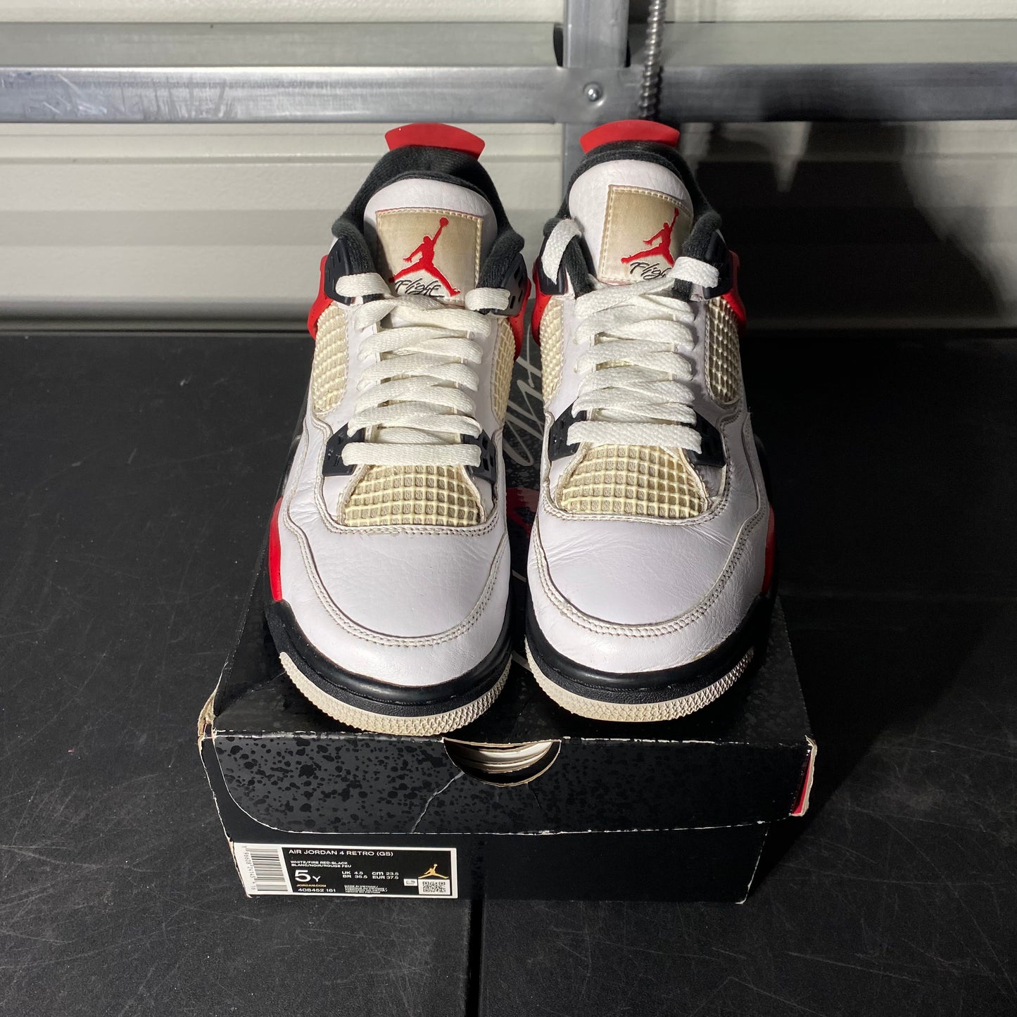 Size 5Y - AJ 4 Retro Red Cement