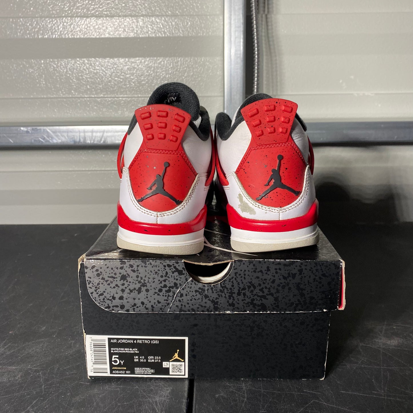 Size 5Y - AJ 4 Retro Red Cement