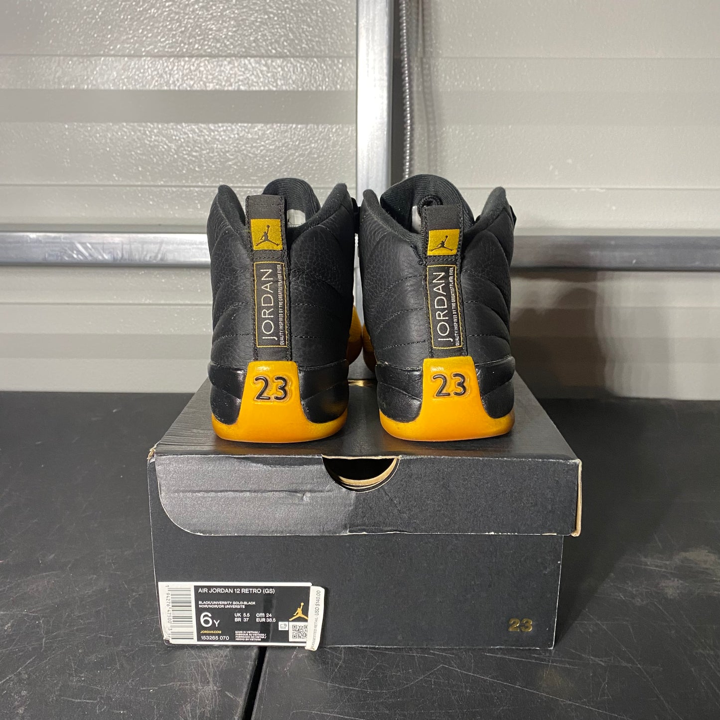 Size 6Y - AJ 12 Retro University Gold