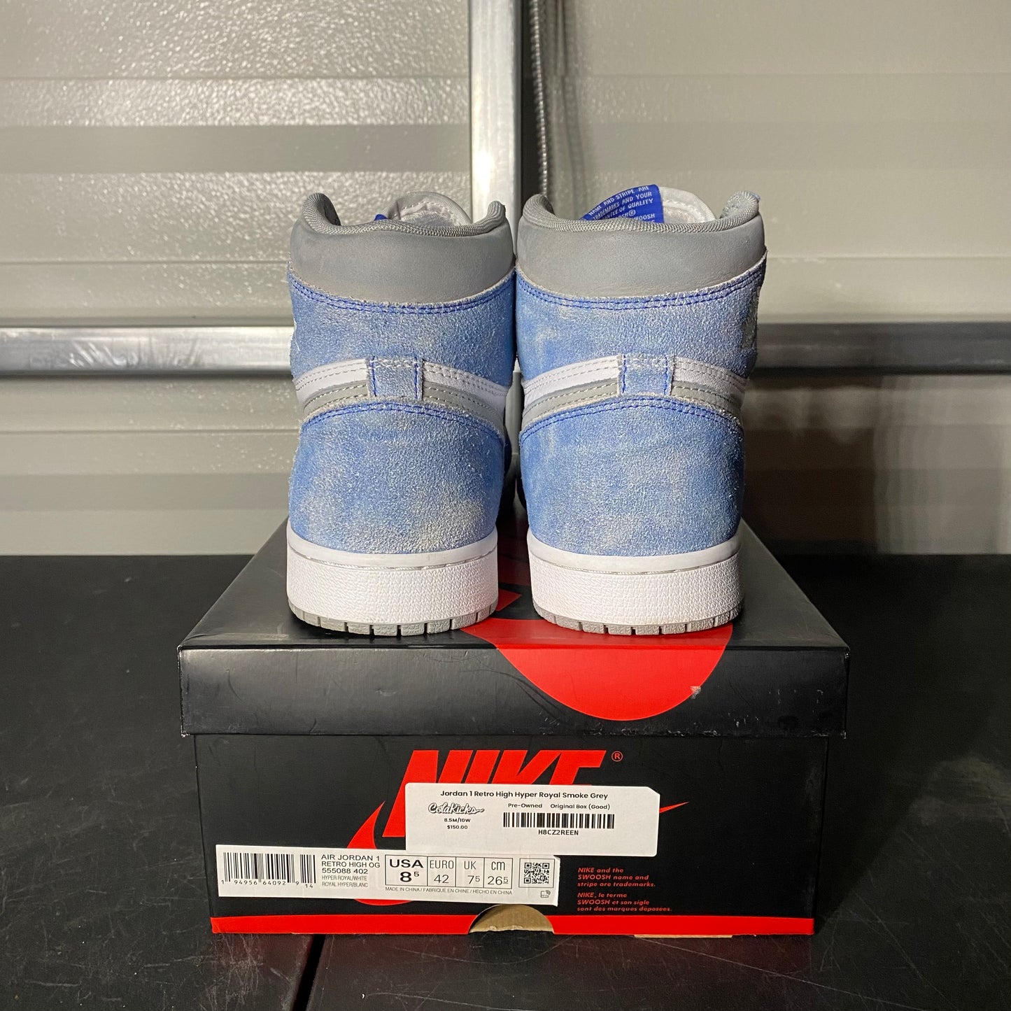 Size 8.5 - AJ 1 Retro High Hyper Royal