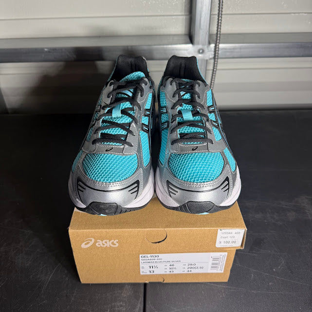 Size 11.5 - ASICS Gel-1130 Larimar Blue Pure Silver